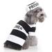 Furry Inmate - Prisoner Costume for Dogs | Funny Halloween Outfit for Pets