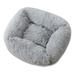 Small Dog Bed Cat Bed Dog Beds for Dogs Calming Dog Bed Anxiety Comfy Durable Pet Beds with Reversible&Washable Cushion Dog Bedï¼ŒLight greyï¼Œs