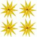 Gold Explosion Star Balloons: 50pcs for Christmas Birthday Wedding and Baby Shower Decor