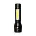 PRINxy LED Small Flashlight With Side Lights COB Strong Light Telescopic Zoom USB Charging Set Mini Flashlight Multicolor