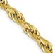 10K Yellow Gold 5.4 mm Semi-Solid 16 in. Rope Chain