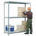 3 Tier Wide Span Storage Rack with 3 in. Square Mesh- Gray - 96 x 48 x 96 in.