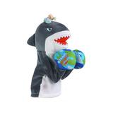 aturustex Shark Hand Puppets Toy Interactive Monkey Boxing Dolls with Sound
