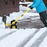Winado Snow Pusher Heavy Duty Large Blade Plow Shovels with Adjustable Handle for Doorway Driveway Clearing