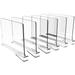 QWZNDZGR 6PCS Shelf Dividers for Closets Clear Acrylic Shelf Divider for Wood Shelves and Clothes Organizer/Purses Separators Perfect for Kitchen Cabinets and Bedroom Organizer Clear