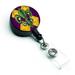 Mardi Gras Fleur De Lis Purple Green & Gold Retractable Badge Reel