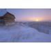 Sunrise On Abandoned Snow-Covered Homestead -40 Celsius Alberta Prairie Poster Print - 34 x 22 - Large