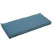 45 x 19 in. Solid Outdoor Spun Polyester Loveseat Cushion Sea Blue
