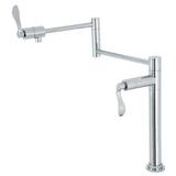 20.69 in. NuWave Deck Mount Pot Filler Polished Chrome