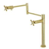 18.5 in. Essex Deck Mount Pot Filler Polished Brass