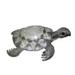 12 x 5.5 x 13.25 in. Sea Turtle Sculpture Black & Cream - Medium