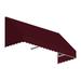 3.38 ft. San Francisco Window & Entry Awning Burgundy - 16 x 30 in.