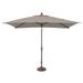 SimplyShade SSUM92-6X10RT00-A40433 Catalina 6 ft. x 10 ft. Rectangle Sunbrella Push Button Tilt Umbrella Cast Silver