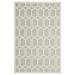 8 x 10 ft. Gray & Ivory Geometric Stain Resistant Indoor & Outdoor Rectangle Area Rug - Gray and Ivory - 8 x 10 ft.