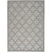 4 x 6 ft. Silver Gray Ikat Indoor & Outdoor Rectangle Area Rug - Gray - 4 x 6 ft.
