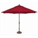 11 ft. Catalina Octagon Push Button Tilt Market Umbrella Jockey Red