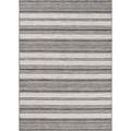 5 x 7 ft. Gray & Ivory Striped Indoor & Outdoor Rectangle Area Rug - Gray and Ivory - 5 x 7 ft.
