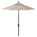 Sun Master Series 7.5 ft. Aluminium & Fiberglass Crank Collar Tilt Market Umbrella Taupe Sunbrella