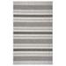 5 x 8 ft. Gray & Black Monochrome Striped Indoor & Outdoor Area Rug - Gray Black - 5 x 8