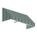 4.38 ft. San Francisco Window & Entry Awning Forest Green & White - 18 x 36 in.