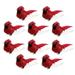 10pcs Artificial Birds with Clip Christmas Feathery Birds with Clip for Christmas Tree Ornament Decorations - s 9x4cm