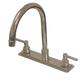 8 in. Twin Lever Handle Kitchen Faucet - Satin Nickel