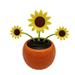 Tohuu Solar Dancing Flower Solar Powered Dancing Flower Funny Solar Powered Swing Dancing Flower Bee Toy Solar Dancing Flower Shaking Head Car Ornaments for Car Home Office remarkable