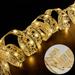 Ympuoqn Christmas Ribbons Light Strings Colorful Lights Christmas Decorations Christmas Tree Accessories Decorative Pendants Gold Stamping Double Layered Ribbons 6.6ft 20LED on Clearance