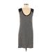 Banana Republic Factory Store Casual Dress - Shift Scoop Neck Sleeveless: Black Print Dresses - Women's Size Medium