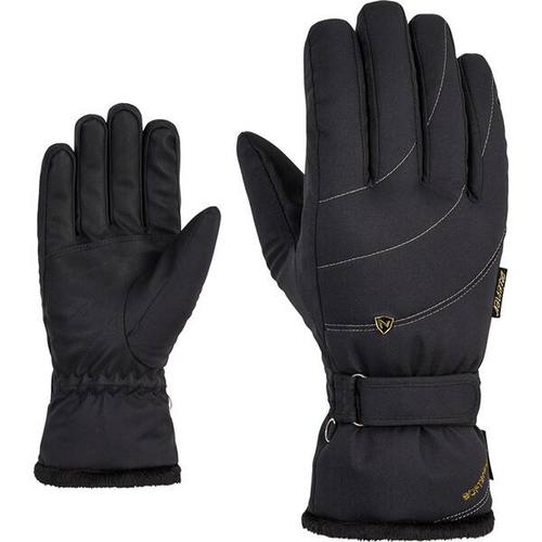 ZIENER Damen Handschuhe KAHLI PR, Größe 8,5 in black.gold art