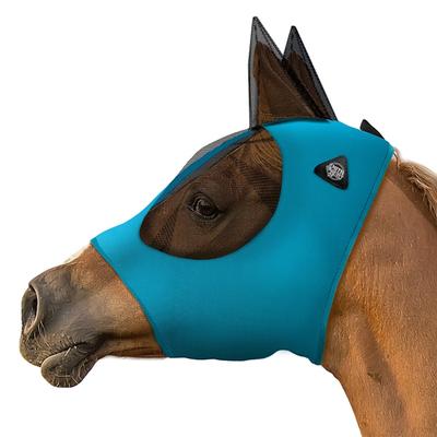 SmithBuilt Teal Mesh Fly Mask for Horses, Horse