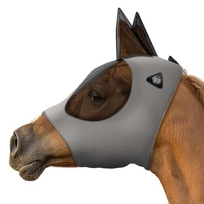 SmithBuilt Gray Mesh Fly Mask for Horses, Horse