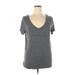 Merona Short Sleeve T-Shirt: Gray Tops - Women's Size X-Large