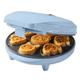 Bestron Waffeleisen für Mini-Cookies, Mini-Cookie-Maker in Tiermotiven, Waffeleisen für Mini-Waffel-Kekse, mit Backampel & Antihaftbeschichtung, 700 Watt, Farbe: Blau