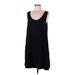 BB Dakota Casual Dress - Shift Scoop Neck Sleeveless: Black Print Dresses - Women's Size Medium