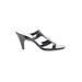 Kelly & Katie Heels: Black Print Shoes - Women's Size 7 - Open Toe