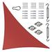 Royal Shade Colourtree Triangle Sun Shade Sail w/ Hardware Kit Pack, Stainless Steel in Red | 18 ft. x 18 ft. x 25.5 ft | Wayfair TAPRT18-5-kit