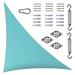 Royal Shade Colourtree Triangle Sun Shade Sail w/ Hardware Kit Pack, Stainless Steel in Green/Blue | 24 ft. x 24 ft. x 24 ft | Wayfair