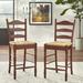 Lark Manor™ Amasya Bar & Counter Stool Wood/Wicker/Rattan in Brown | Counter Stool (24" Seat Height) | Wayfair 4A1CB25191514F5AA3097168B3294714