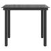 Latitude Run® vidaXL Patio Table Outdoor Dining Table Garden Porch Furniture Aluminum Glass Metal in Black/Brown | Wayfair
