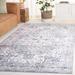 Gray/White 96 x 60 x 0.125 in Area Rug - Langley Street® Lonon Oriental Machine Woven Polyester Area Rug in Light Gray/Beige Polyester | Wayfair