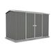 Absco Premier Metal 10 ft. W x 5 ft. D Metal Storage Shed in Gray | 76 H x 118.1 W x 59.8 D in | Wayfair 30152GK