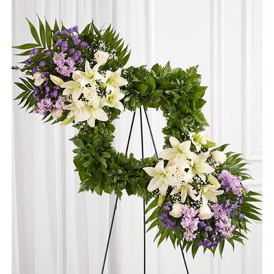 1-800-Flowers Everyday Gift Delivery Cherished Remembrance Wreath - Lavender & White