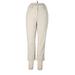 Ann Taylor LOFT Dress Pants - Mid/Reg Rise Straight Leg Boyfriend: Ivory Bottoms - Women's Size 6