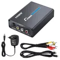 HDMI to AV S-Video CVBS Video Converter HDMI to SVIDEO+S VIDEO Switcher Adaptor HD 3RCA PAL/NTSC