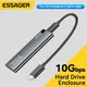 Essager M.2 SSD Case Hard Drive Box Portable NVME SATA USB 3.2 Type C External Hard Disk Box 10GbPS