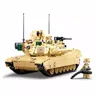 SLUBAN Weltkrieg II 2 Military USA Abrams M1A2 Kampfpanzer Wagen Bausteine Armee Klassische Zubehör