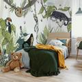 Papier peint panoramique enfant jungle couleurs clair 510 x 250 cm ver