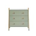 Commode vert 3 tiroirs 81cm