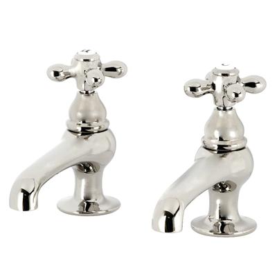 Kingston Brass Restoration Basin Faucet with Metal Cross Handle